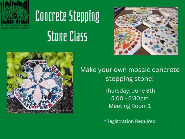 Image for event: Concrete Stepping Stone Craft Class
