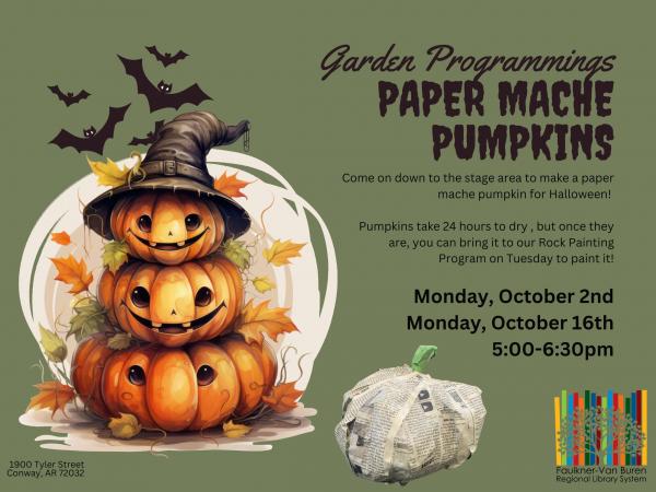 Image for event: Paper Mache Pumpkins